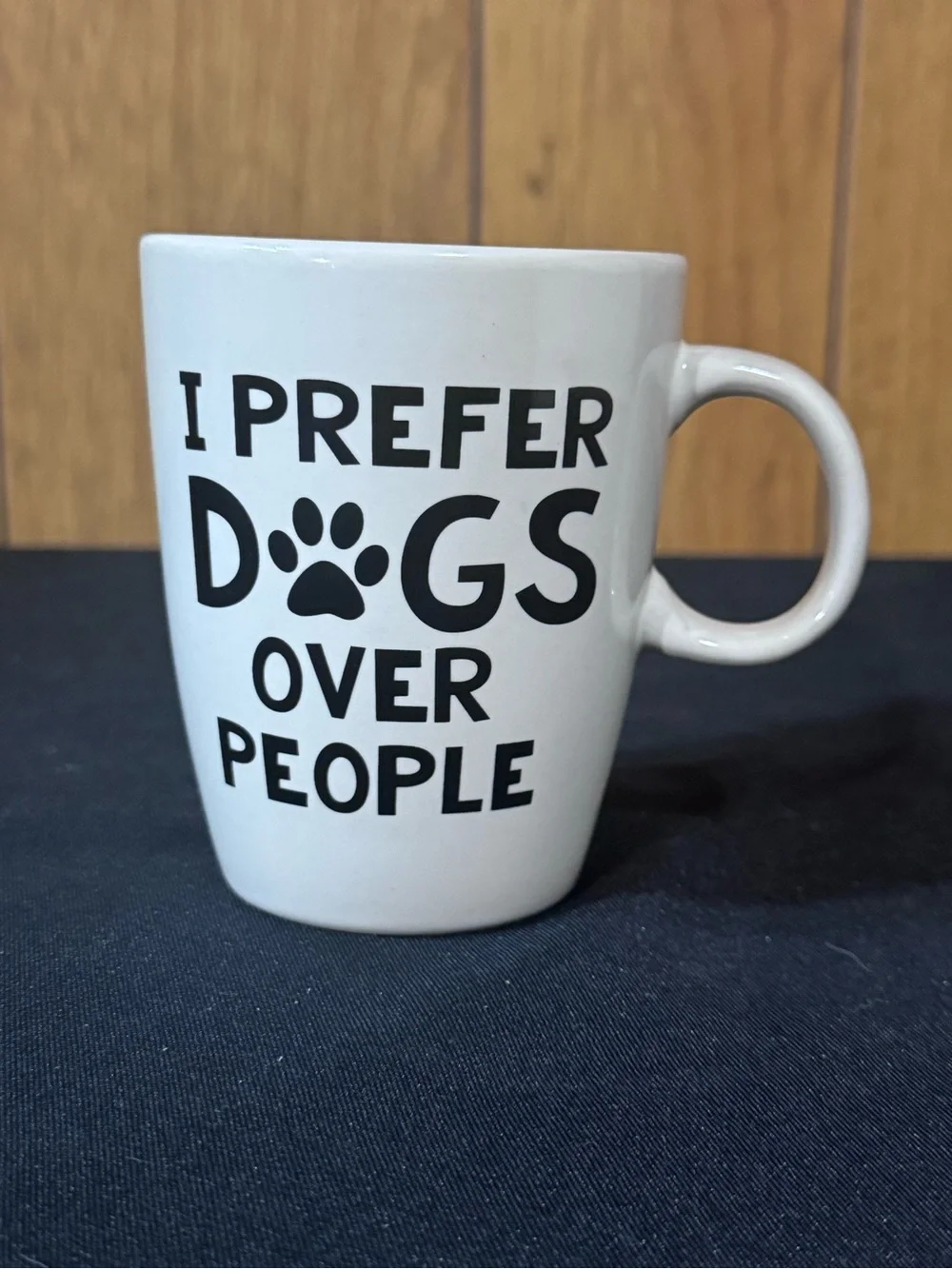 I Prefer Dogs Over People White Ceramic 8 oz Mug - Pet‎ Lover Gift